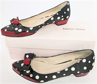 RAMON TENZA Women's Polka Dot Low Heels