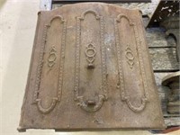 Embossed Curved Cast Iron Stove Side Plate