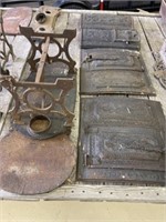 7 Pieces to Ornate Parlor Stove