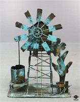 Painted Musical Windmill Figurine