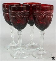 Cristal d'Arques "Antique Ruby Red"  Wine Glasses