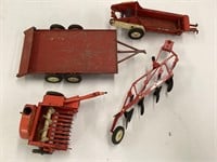Vintage true scale metal farm toys