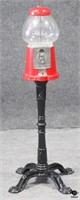 Carousel Red Gumball Machine w/Stand