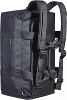 50L Duffel Bag Backpack  Water Resistant  Black