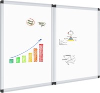 VIZ-PRO Magnetic Board  36X24 Inches  Pack of 2