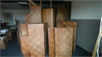 8- Assorted Office Wood Floor Mats