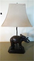 Elephant Table Lamp w/ Shade