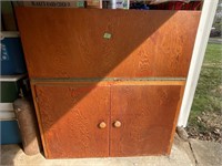 Vintage Shop Cabinet/ Desk & Supply Inside