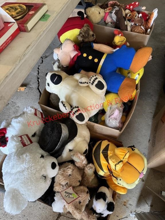 Collection of Assorted Stuffed Animals