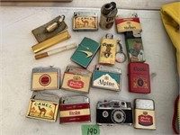 Assorted Collectible Lighters- Camel, Winston Etc.