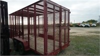 Red Performance Enclosed Trailer 16 Ft