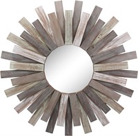 32 Stonebriar Wooden Sunburst Mirror  Multi Color