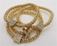 Gold Tone Fashion Bracelets