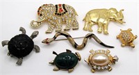 Vintage Animal Brooch Pins