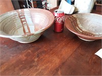 Pottery 12in and 10in