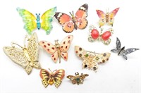 (10) BUTTERFLY PINS