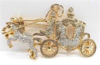 LAGER FAIRY TAKE CARRIAGE BROOCH
