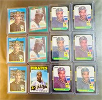 Barry Bonds Rookie Baseball Card Lot (12 Cards)