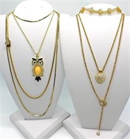 Gold Tone Rhinestone Jewelry
