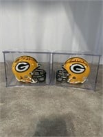 Packers mini helmets signed by Frank Winters and