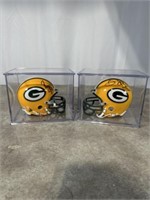 Packer mini helmets signed by Ryan Longwell,