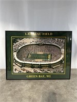 Lambeau Field framed print, dimensions are