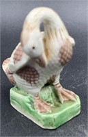 Vintage Goose Bird Figurine Mudman Clay Ceramic