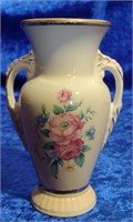 Vintage Royal Copley Floral with gold trim vase