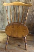 Vintage Maple Spindle Back Chair