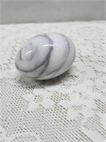 Gray & White Marble Egg