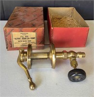 Antique Lunkenheimer Bronze 'Alpha' Hand Oil Pump