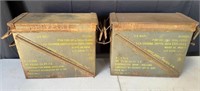 Pair of Vtg U.S. Navy Ammo Cans/Boxes