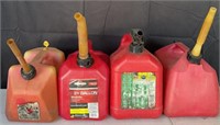 4 Gasoline Fuel Cans