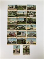 Vintage Postcards, Scenes of Gettysburg, Pa.