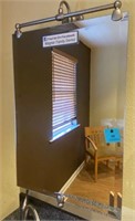 Deluxe Rotating Mirror wall mount nickel finish