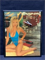 Snap-On Tools Vintage Pinup Advertising Clock