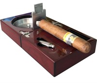 H&H The Compact Ash Tray with Cutter and Punch