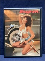 Vintage Snap-On Pinup Girl Advertising Clock,