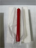 Set of 4.Lights4fun Red Taper Candles.