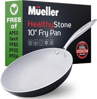 Mueller 10-Inch Non-Stick Frying Pan  Stone