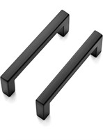 20 matte black modern drawer pulls