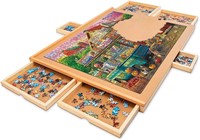 Jigsaw Table - 27x35  Wood Color