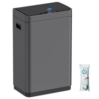 21 Gallon Touchless Trash Can  Dark Gray