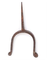 Rare 18th C. Spiked Spanish Colonial Iron Spur