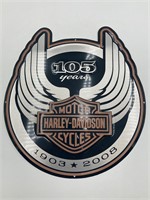 11x12” Harley-Davidson 105 Years Metal Sign