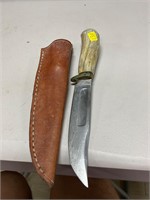 Solingen Stag Handle Knife in Sheath