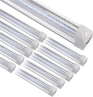 10 Pack 8FT LED Shop Light Fixtures