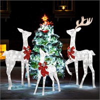 GENIMO 3-Piece Outdoor Lit Deer (5ft)