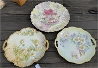 3 - Hand Painted Plates