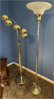 2 - Brass Floor Lamps